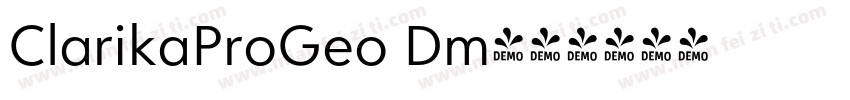 ClarikaProGeo Dm字体转换
